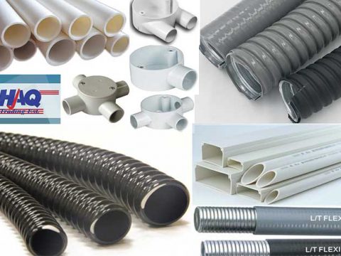 Flexible liquid-tight hose, PVC pipes and fitting
